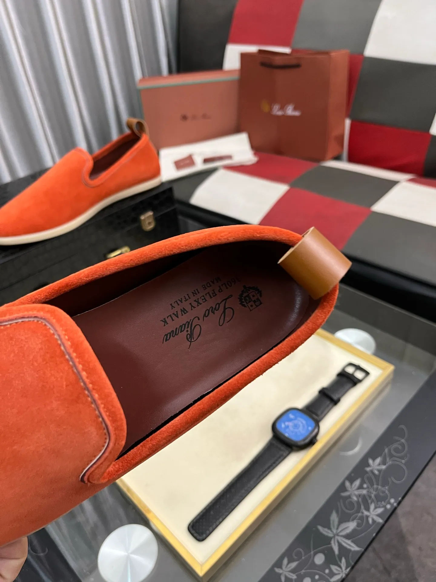 Men's men's shoes 💰420⌚️⌚️Loro*Piana pure original 2023 soft and comfortable LP deerskin flat casual star same style slip-on Loft men's shoes size 38-44